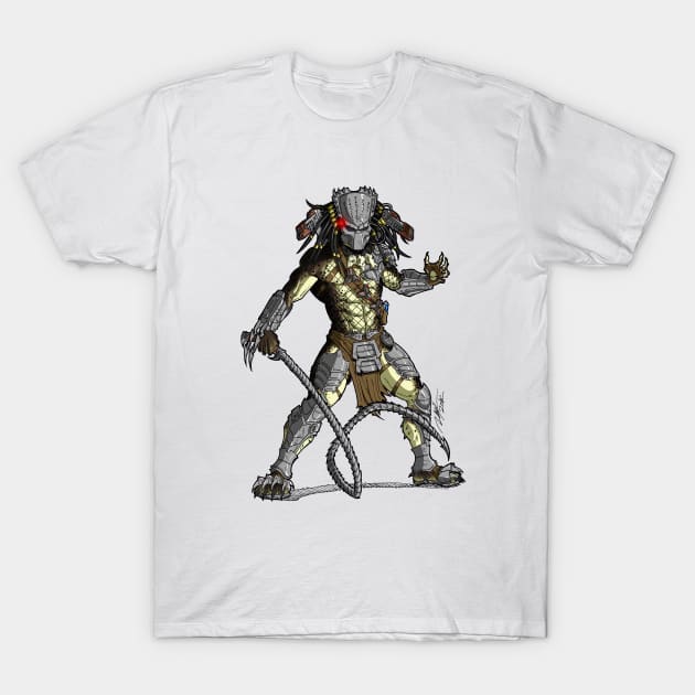 Wolf Predator with mask in action T-Shirt by FigureHQStudio